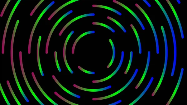 Cirkel Linje Färgglada Ljus För Modern Bakgrund Ljus Neon Effekt — Stock vektor