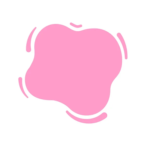 Фігура Блоба Рожева Яка Банерного Копіювання Простору Молоко Рожеве Фону — стоковий вектор