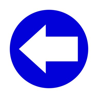 Beyaz üzerine izole edilmiş simge, düğme arayüzü uygulaması için oklu daire, sıradaki ok işareti veya gönderme kavramı için beyaz ok, yön için basit ok sembolü