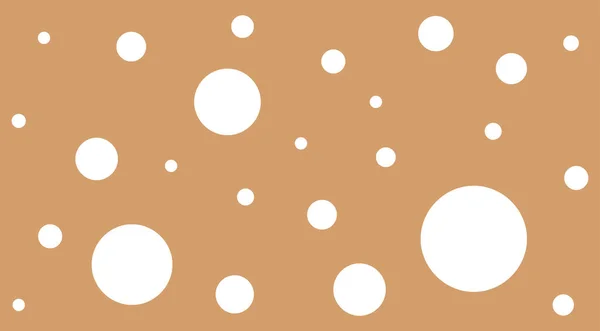 Abstrait Pois Blanc Sur Pastel Brun Doux Pour Arrière Plan — Image vectorielle