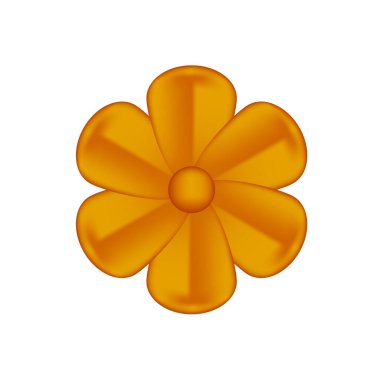 Beyaz arka planda izole edilmiş tek bir çiçek, lüks çiçek yaprağı basit bakır, bakır çiçekler metal heykel, lüks bakır çiçek deseni, klipsli sanat çiçekleri