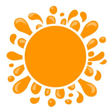 portakal suyu damlası suyu sıçratır, portakal suyu düzleşir ve fotokopi alanı için daire çizer, ananas suyu sıçratır, portakal suyu damlası sadece paket tasarımı için sıçrar, su portakalı damlası sembolü afiş için.