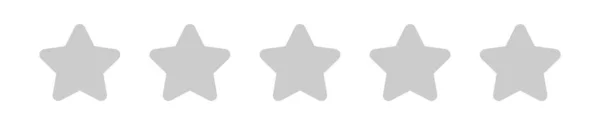 Icono Cinco Estrellas Lindo Aislado Sobre Fondo Blanco Elegante Color — Archivo Imágenes Vectoriales