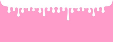 süt damlaları pastel pembe renk arka plan ve kopyalama alanı üzerinde akıyor, beyaz süt damlaları pankart için damlıyor, süt sıvısı sıçraması, sıvı süt damlası şeridi, beyaz mürekkep damlaları pembe, beyaz damlacıklar üzerine damlıyor