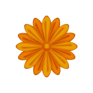 Beyaz arka planda izole edilmiş tek bir çiçek, lüks çiçek yaprağı basit bakır, bakır çiçekler metal heykel, lüks bakır çiçek deseni, klipsli sanat çiçekleri