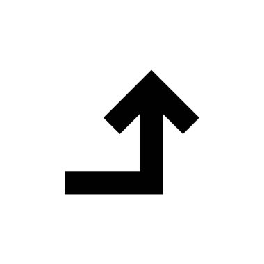 Yukarı bakan ok, indirme düğmesi beyaz üzerine izole, simge düz çizgi için basit ok, siyah ok yukarı yön, ok işareti sıradaki veya gönderme kavramı