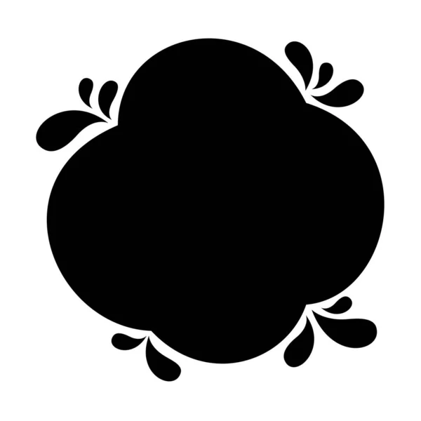 Blob Σχήμα Μαύρο Για Banner Copy Space Aqua Background Water — Διανυσματικό Αρχείο