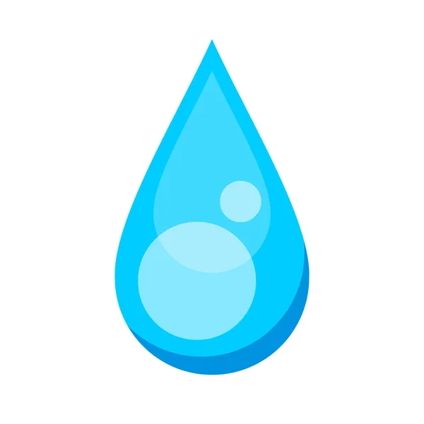 Water Drop Signs Aqua Symbol Icon Water Drop Shape Droplet — Stock Vector