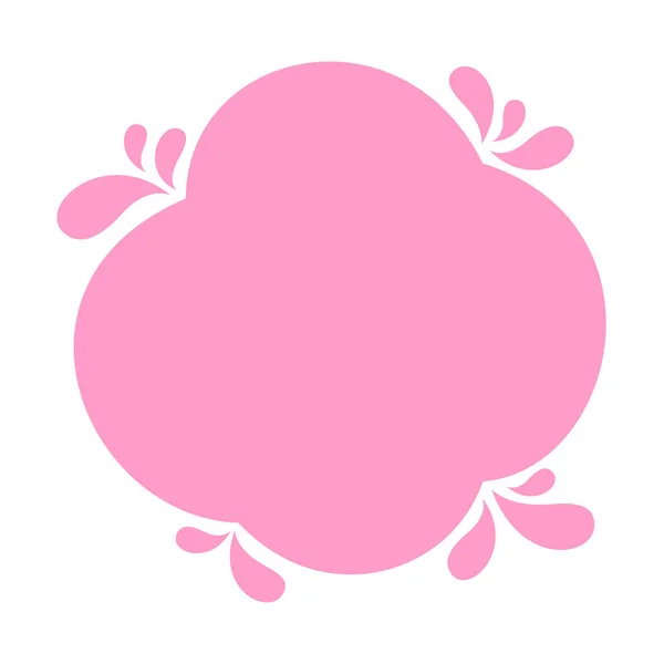 Blob Forma Rosa Claro Suave Para Espacio Copia Bandera Rosa — Vector de stock