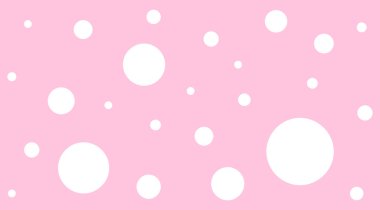 Soyut beyaz benekli pembe pastel yumuşak arka plan, benekli beyaz desenli şirin, rastgele dağınık noktalar, konfeti duvar kağıdı için pembe yumuşak ve beyaz benekli desen