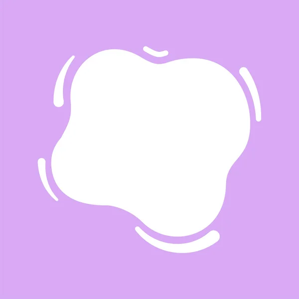奶泡形状为紫色软包装 用于横幅复制空间 水瓶背景 白色奶泡溅在紫斑上 水泡水泡波纹为横幅 奶泡为平面广告设计简单 — 图库矢量图片