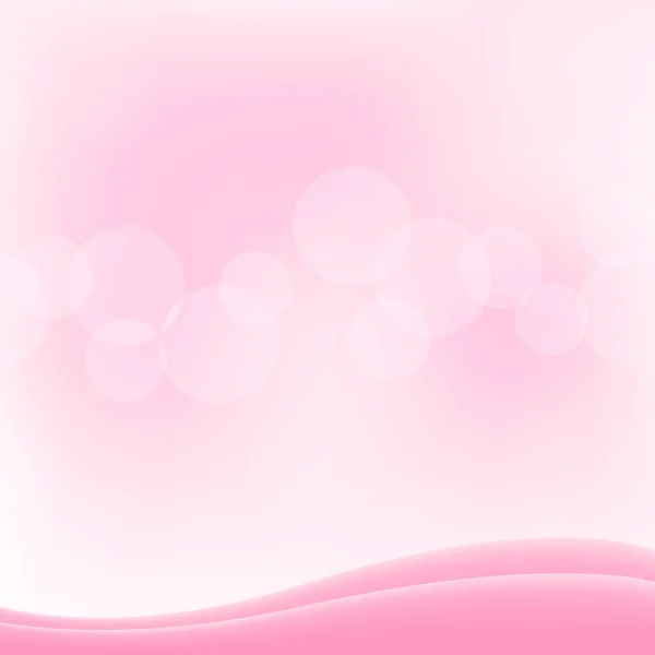 Bokeh Soft Pink Background Copy Space Pastel Pink Bokeh Banner — Stock Vector