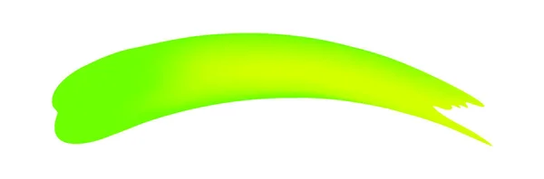 Beyaz Üzerinde Yeşil Fırça Izleri Sulu Boya Fikri Için Fırça — Stok Vektör