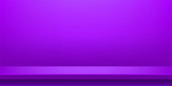 Dielentisch Lila Farbe Wand Raum Für Hintergrund Violett Lila Hintergrund — Stockvektor