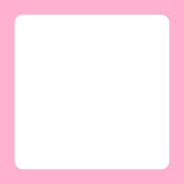 Arkaplan, kopyalama alanı, kozmetik afiş arkaplanı için pembe pankart çerçeve şablonu kare