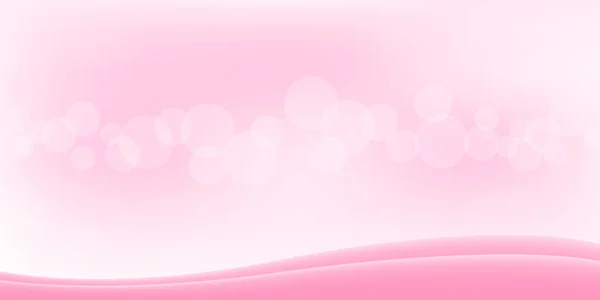 Bokeh Soft Pink Background Copy Space Paokeh Pink Bokeh Banner — стоковый вектор