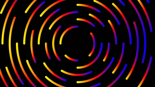 Ligne Cercle Lumineux Coloré Pour Arrière Plan Moderne Mouvement Léger — Image vectorielle