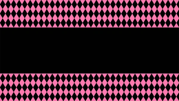 Ροζ Μαύρο Ρόμβος Μοτίβο Για Φόντο Καλλυντικά Φόντο Πανό Μαύρο — Διανυσματικό Αρχείο