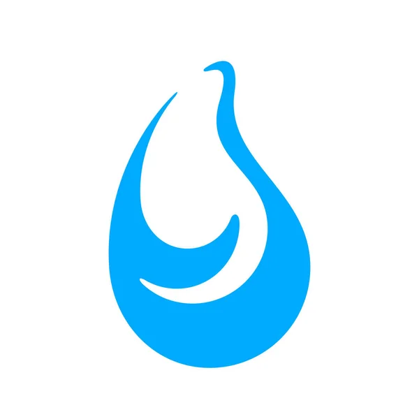 Wassertropfen Isoliert Auf Weiß Tröpfchen Aqua Wassertropfen Für Logo Design — Stockvektor