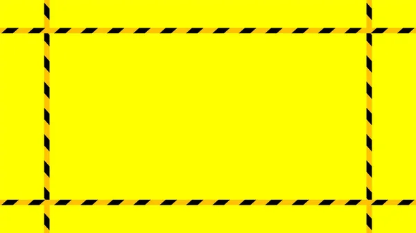 Sarı Şeritli Şerit Desenli Sarı Arka Plan Için Uyarı Alanı — Stok Vektör