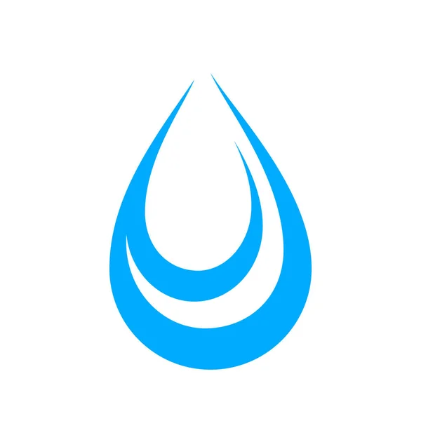 Wassertropfen Isoliert Auf Weiß Tröpfchen Aqua Wassertropfen Für Logo Design — Stockvektor