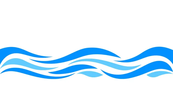 Ondas Água Azul Para Fundo Ondulações Água Luz Azul Espaço — Vetor de Stock