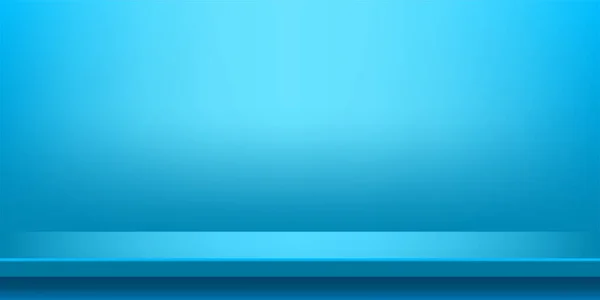 Plank Tafel Licht Blauw Muur Ruimte Voor Achtergrond Blauwe Achtergrond — Stockvector
