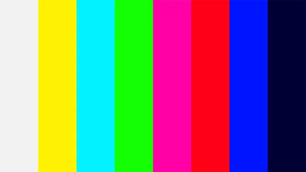 Coloridos Colores Señal Pantalla Señal Televisión Con Película Gráfica Color — Archivo Imágenes Vectoriales