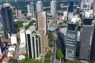 Kuala Lumpur cityscape gökdelenler şehir ile