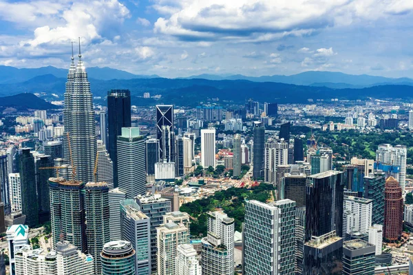 Ciudad Kuala Lumpur Skyline Con Rascacielos Malasia — Foto de Stock