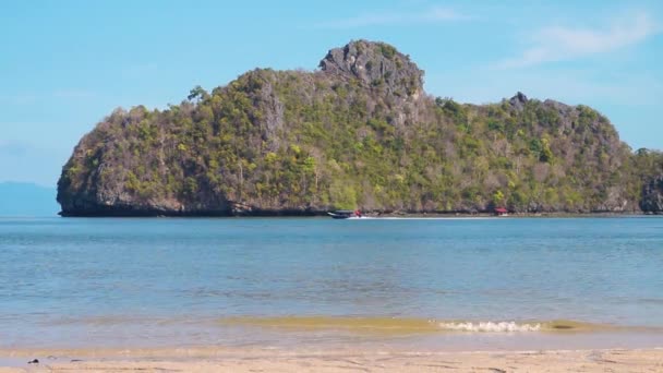 Isla Tropical Bucle Océano Asia — Vídeo de stock