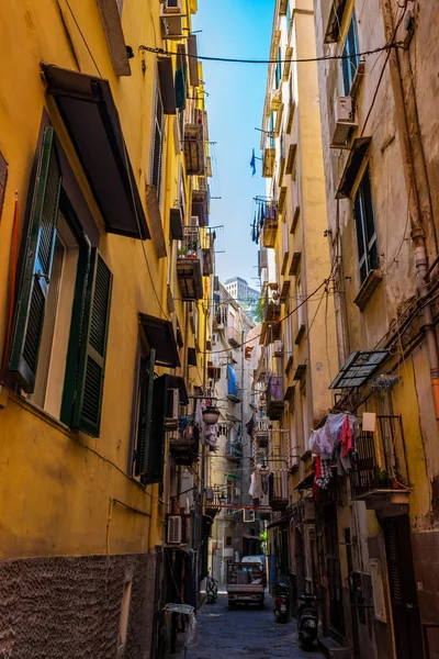 Vista Rua Cidade Velha Cidade Nápoles Itália Europa — Fotografia de Stock