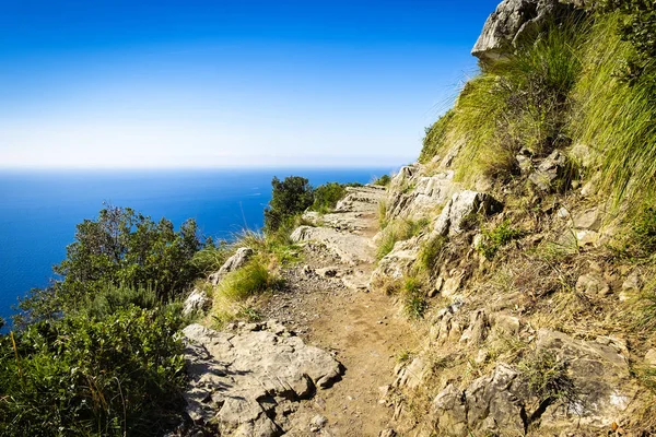 Tanrılar Amalfi Coast Campagnia Bölgesi Talya Yolu Güzel Görünümler — Stok fotoğraf