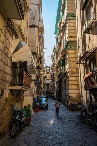西班牙区或夸蒂里 斯帕格诺利是意大利那不勒斯市的一部分 贫困地区 失业率高 卡莫拉影响强烈 — 图库照片