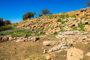 Harabe Vadisi Tapınak, Agrigento, Sicilya, İtalya yakınındaki antik şehrin.