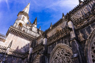 Santa Maria da Vitoria Manastırı detayı. Gotik Manuelino. Batalha