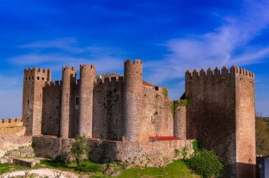Castle of Obidos in the medieval town of Obidos clipart
