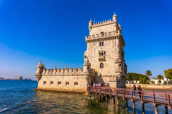 Torre de Belem en el día soleado, Lisboa — Foto de Stock