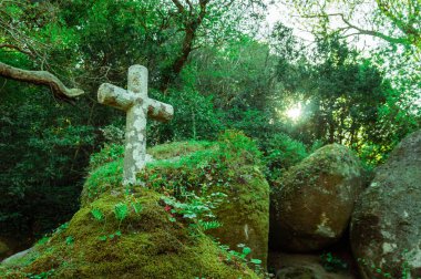 Sintra, Portekiz'deki Capuchin Manastırı'nın Ortaçağ manastırı