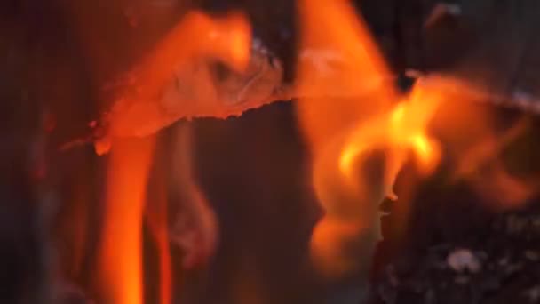 Les charbons brûlent dans le gril