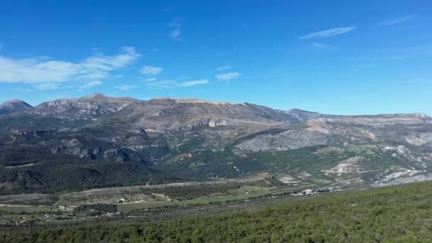 Aerial - Panorámás kilátás a Verdon-szorosra. — Stock videók