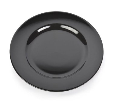 Beyaz arkaplanda siyah plaka