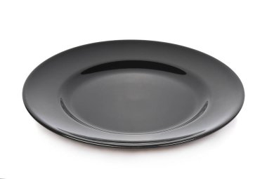 Beyaz arkaplanda siyah plaka