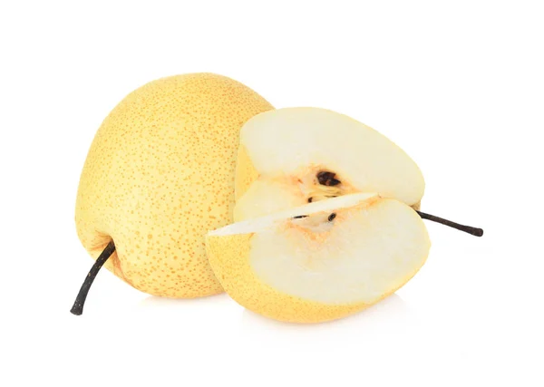 Asian Pear Fruit White Background — Stock Photo, Image