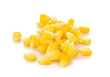 beyaz arkaplanda izole mısır