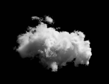 Siyah arkaplan üzerindeki bulutlar