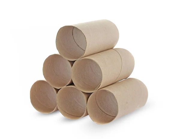 Paper Roll Bathroom White Background — Stock Photo, Image