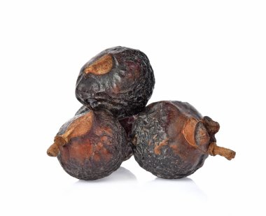 Beyaz arka plan üzerinde izole sabun fındık ağacı