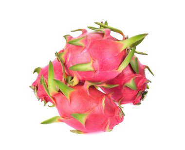 Beyaz arka planda ejderha meyveleri izole