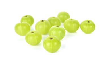 Beyaz arka planda izole edilmiş Hint Bektaşi üzümü